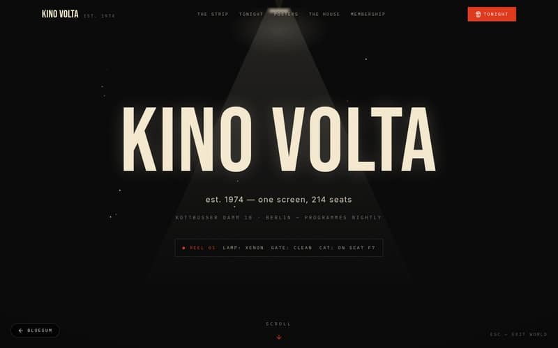 Kino Volta — live preview