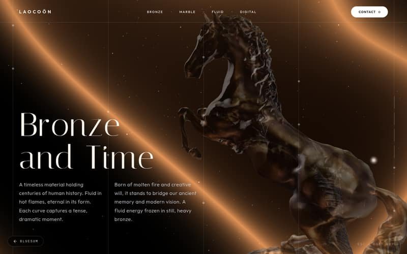 Laocoön — Bronze & Time — live preview