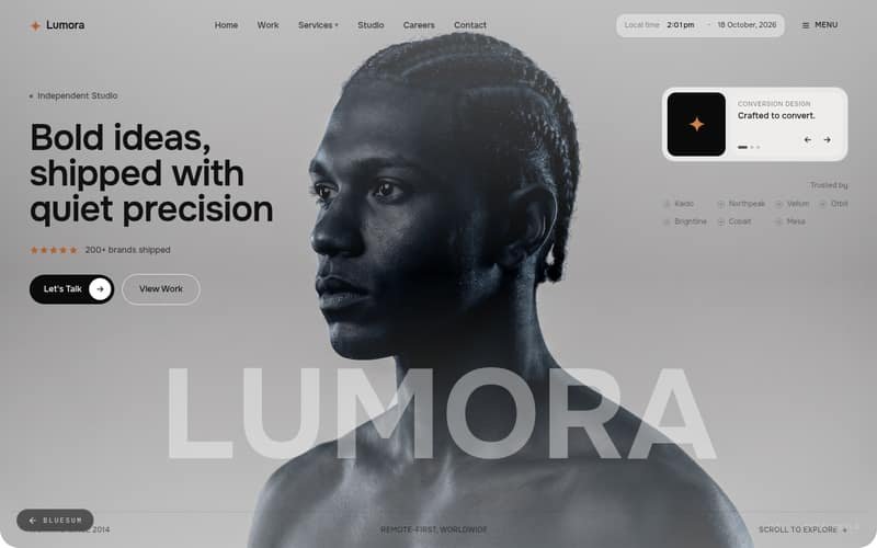 Lumora — Design & Engineering Studio — live preview