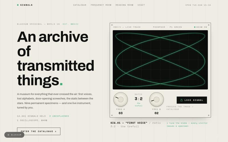 Museum of Signals — live preview